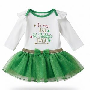 St. Paddy's Day Baby 2 Pc Set Onesie & Tutu by Koala Kids